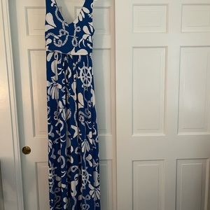 Lily Pulitzer nautical maxi dress size s